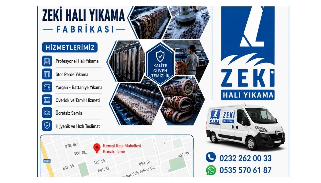 Konak Kemal Reis Mahallesi halı yıkama